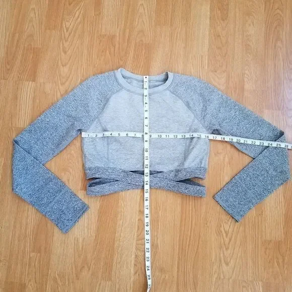 Zella Infinity Ombre Crop Tee sz Large - Picture 6 of 8